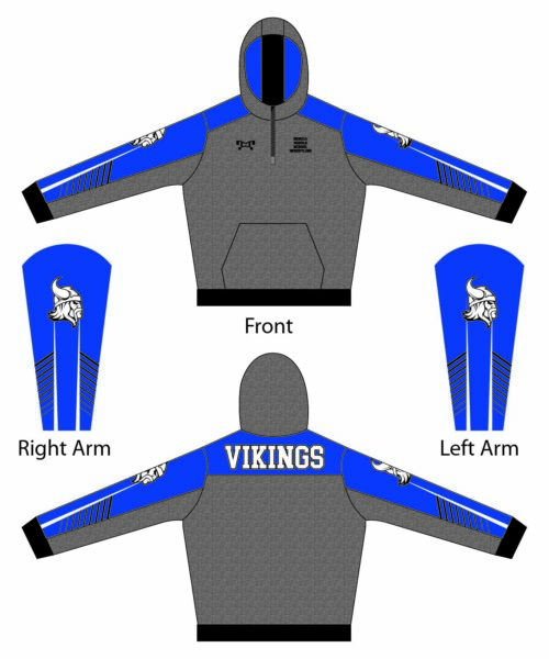 Benicia middle school wrestling Custom Quarter Zip Hoodie