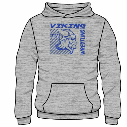 Benicia middle school wrestling Custom Sublimated Decal Grey Hoodie