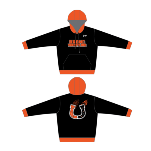Billings High School  Bronc Wrestling Sublimated Hoodie