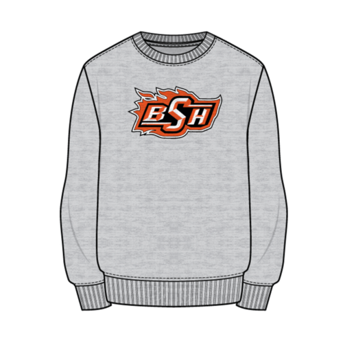Billings High School Sublimated Grey Crewneck