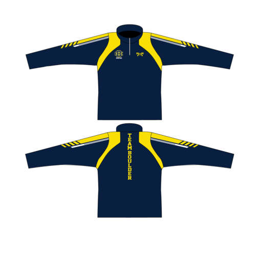 Boulder City Wrestling Custom Red Quarter Zip
