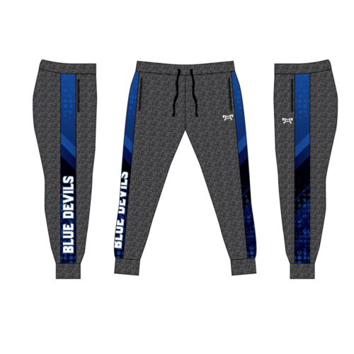 Clay Blue Devils Custom Joggers  (Heather fabric may vary in color & texture)
