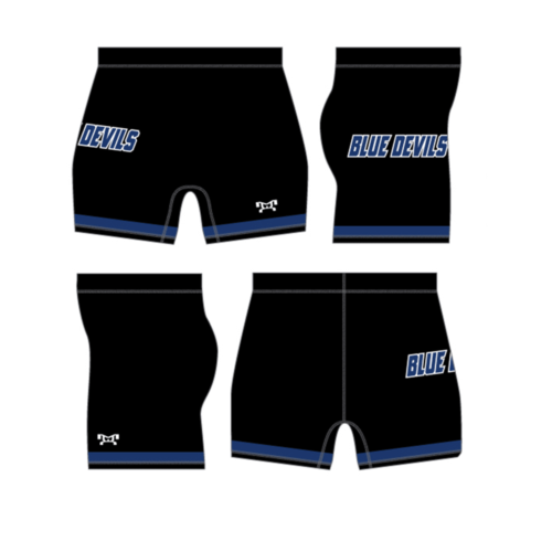 Clay Blue Devils Women's Compression Shorts
