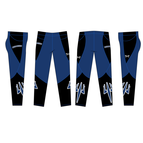 Clay Blue Devils Women's Full Length Leggings With Pockets Logo On Leg