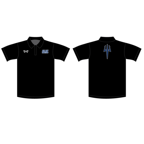 Clay Blue Devils Custom Polo Black Shirt