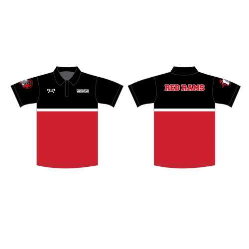 Franklinton Wrestling Black Custom Polo Shirt