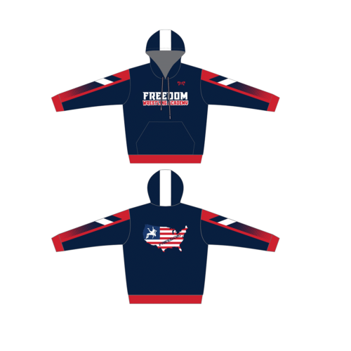 Freedom Wrestling Academy Sublimated Red Hoodie