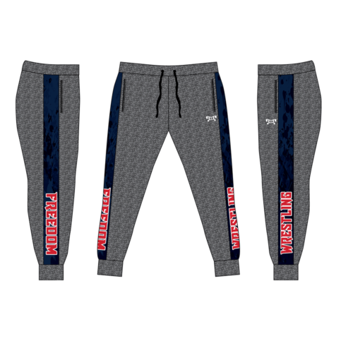 Freedom Wrestling Academy  Custom Joggers   (Heathered fabric may vary in color & texture)