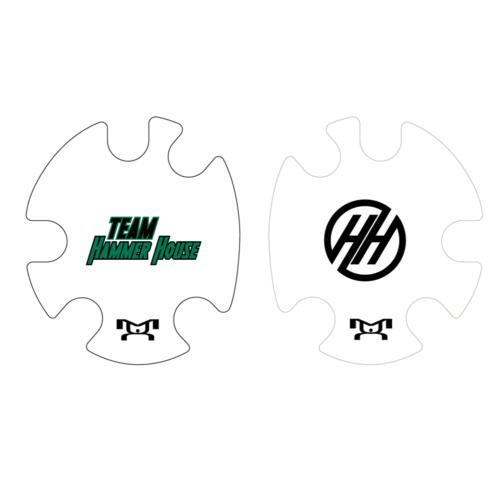 Team Hammer House Custom Head Gear White Decal