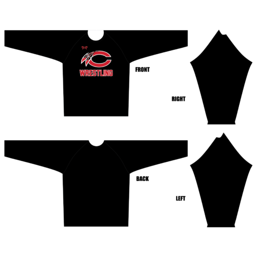 Central Wrestling Black Long Sleeve Dri Fit 2023