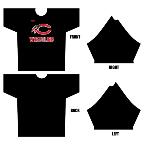 Central Wrestling Black Dri-Fit  T-Shirt 2023
