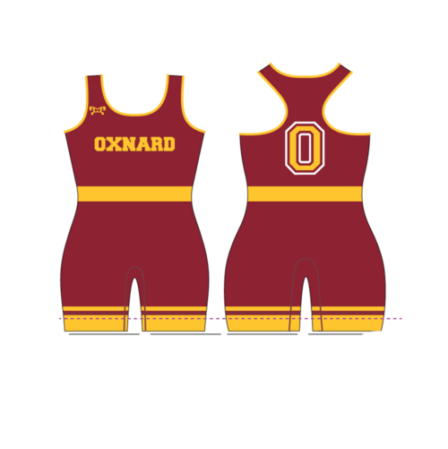 Oxnard High School Women's Red Custom Singlet