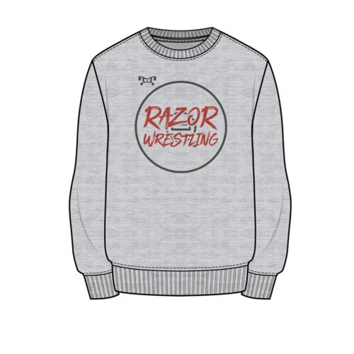 Redzone Razor Sublimated Grey Crewneck