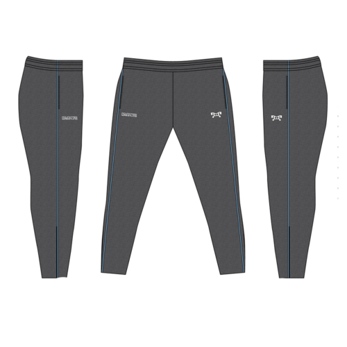 Roundtree Wrestling Academy Dark Steel Grey Custom Tapered Pants
