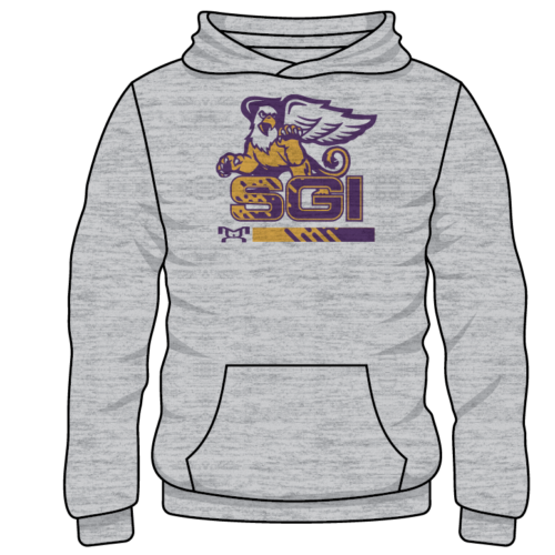 Springville Griffins Custom Sublimated Decal Grey Hoodie 2024