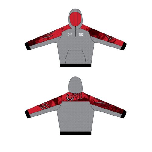 Superior High School Grey Custom Quarter Zip Hoodie