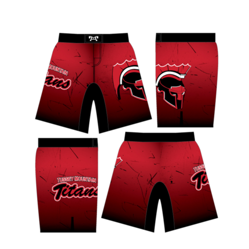 Tussey Mountain Red Custom Fight Shorts