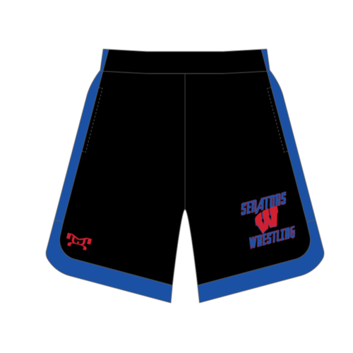 West Washington High School  Custom Curve Sided Mesh Shorts