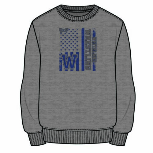 Whiteland Wrestling Sublimated Decal Grey Crewneck