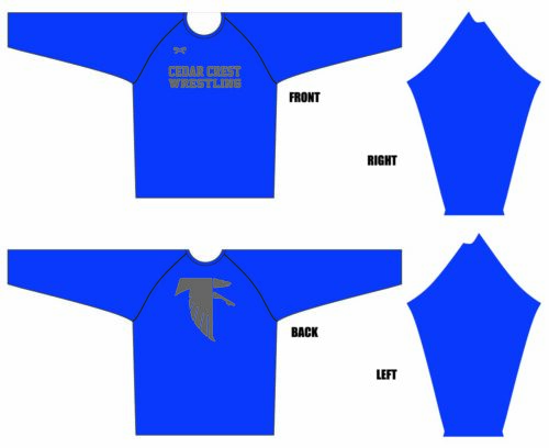 Cedar Crest Blue Long Sleeve Dri-Fit