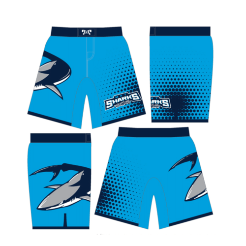 Mat Sharks Wrestling Club Custom  Fight Shorts