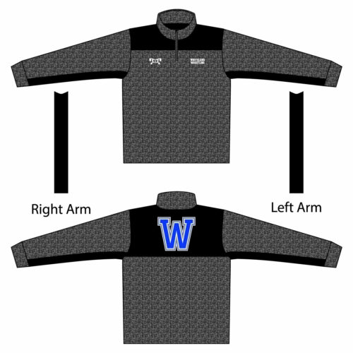 Whiteland Wrestling Heathered Quarter Zip  (Heathered fabric may vary in color & texture)