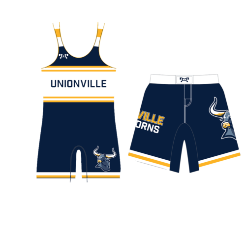Unionville Longhorns Singlet & Fight Shorts Combo