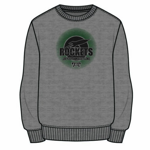 James Buchanan Youth Wrestling Sublimated Decal Grey Crewneck