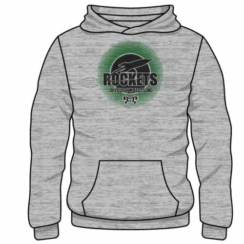 James Buchanan Youth Wrestling Custom Sublimated Decal Grey Hoodie