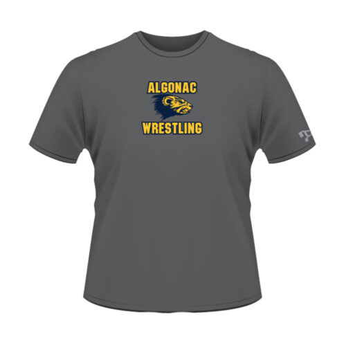 Algonac HS Custom Grey Heatpress T-Shirt