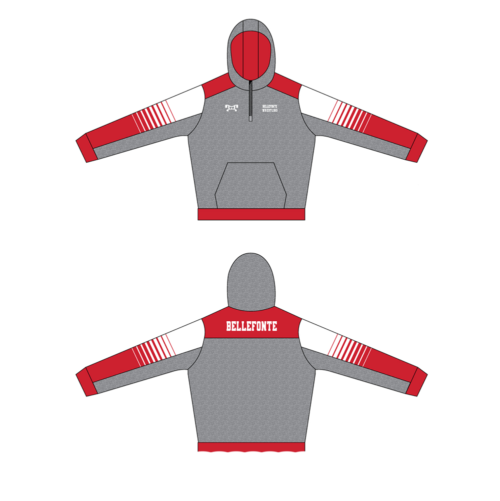 Bellefonte Wrestling Custom Quarter Zip Hoodie