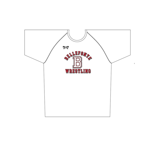 Bellefonte Wrestling Sublimated White Dri-Fit T-Shirt