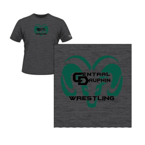 Central Dauphin Custom Grey Heatpress T-Shirt