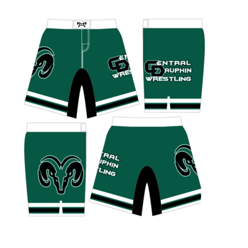 Central Dauphin Custom Green Fight Short