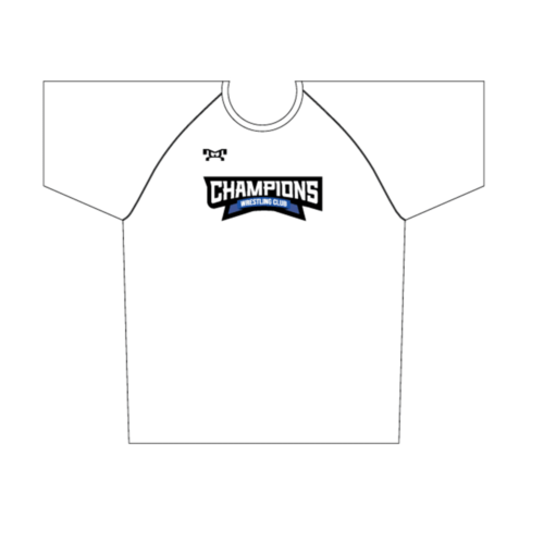 Champions Wrestling Club Sublimated White  Dri-Fit T-Shirt