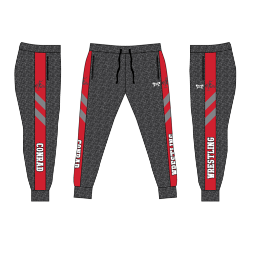 Conrad Wrestling Club Custom Joggers   (Heathered fabric may vary in color & texture)