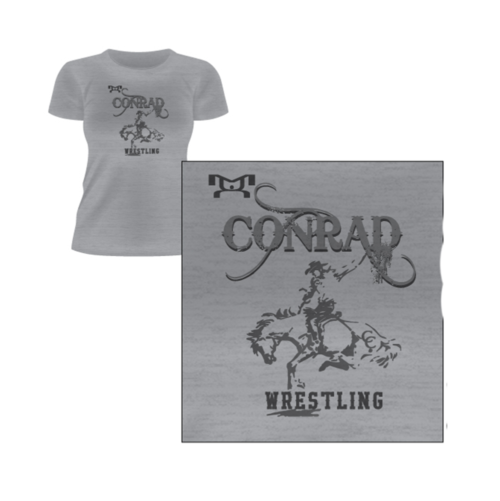 Conrad Wrestling Club Custom Sublimated Decal Decal Women T-Shirt