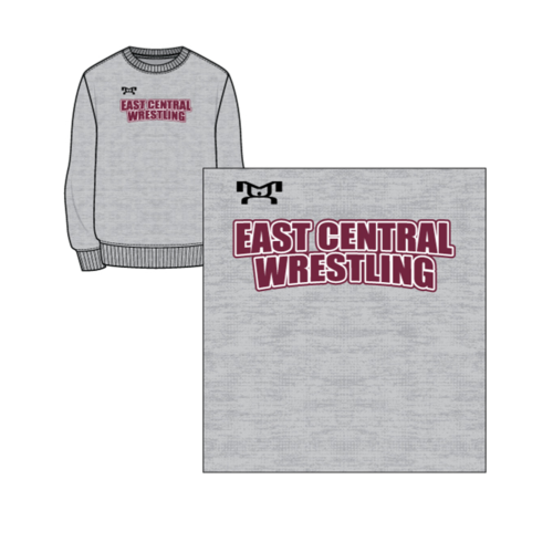 East Central HS Sublimated Grey Crewneck