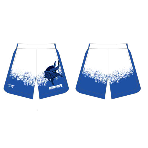 Hopkins Vikings Wrestling Custom Curve Sided Mesh Shorts