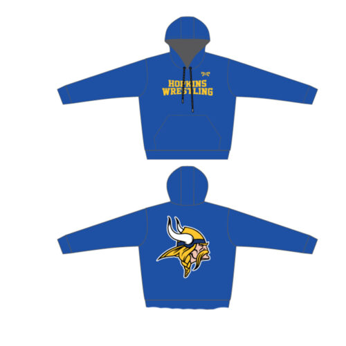 Hopkins Vikings Wrestling Sublimated Hoodie