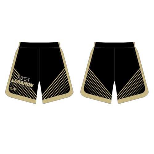 Lebanon Girls Wrestling Custom Curve Sided Mesh Shorts