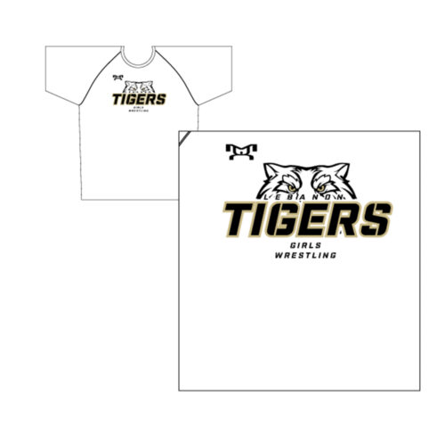 Lebanon Girls Wrestling Sublimated White Dri-Fit T-Shirt