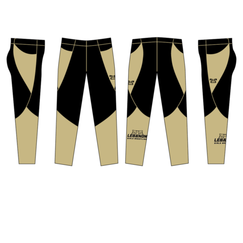 Lebanon Girls Wrestling  Custom Full Length Women's Leggings W Pockets