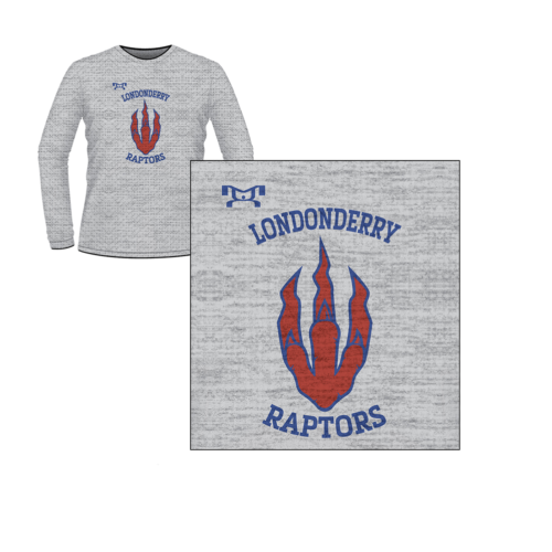 Raptors Custom Sublimated Decal Long Sleeve