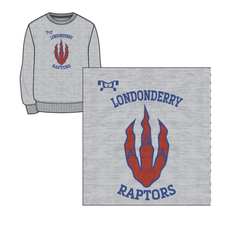 Raptors Sublimated Grey Crewneck