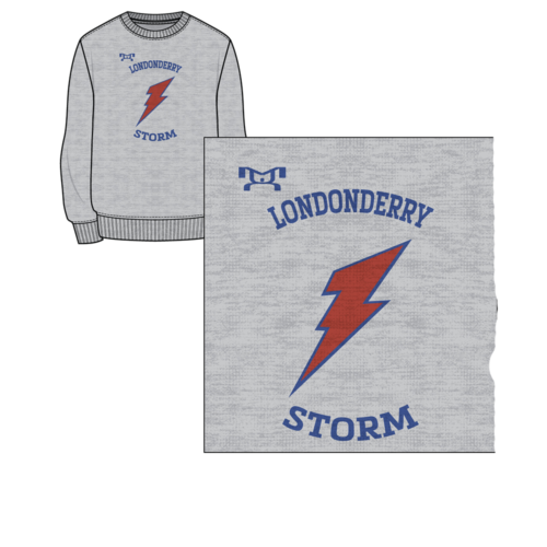 Storm Sublimated Grey Crewneck