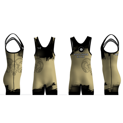 Badlands Elite White Custom Men's Singlet  2024
