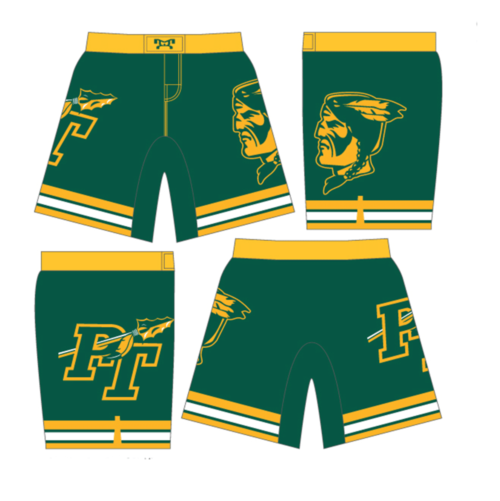 Penn Trafford Jr Wrestling Custom Green Fight Short