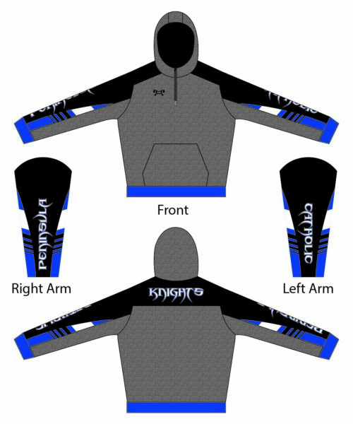 Peninsula Catholic  Custom Quarter Zip Hoodie