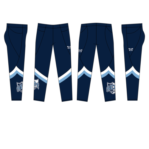 Sem Ladies  Custom Navy Full Length Women's Leggings W Pockets